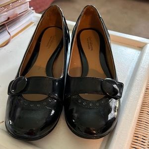 Croft and Barrow black patent shoes NWOT